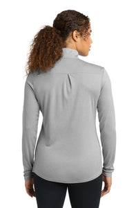 Sport-Tek  Women's Endeavor 1/2-Zip Pullover - Light Grey Heather Back