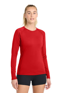 Sport-Tek  Women's Long Sleeve Rashguard Tee - True Red