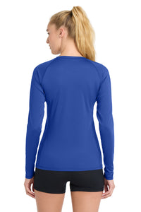 Sport-Tek  Women's Long Sleeve Rashguard Tee - True Royal Back