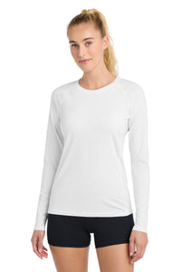 Sport-Tek  Women's Long Sleeve Rashguard Tee - White