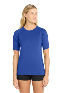 Sport-Tek  Women's Rashguard Tee - True Royal