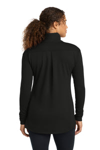 Sport-Tek Women's Sport-Wick Flex Fleece Full-Zip - Black Back