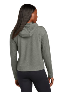 Sport-Tek Women's Sport-Wick Flex Fleece Pullover Hoodie LST562 - Light Grey Heather Back