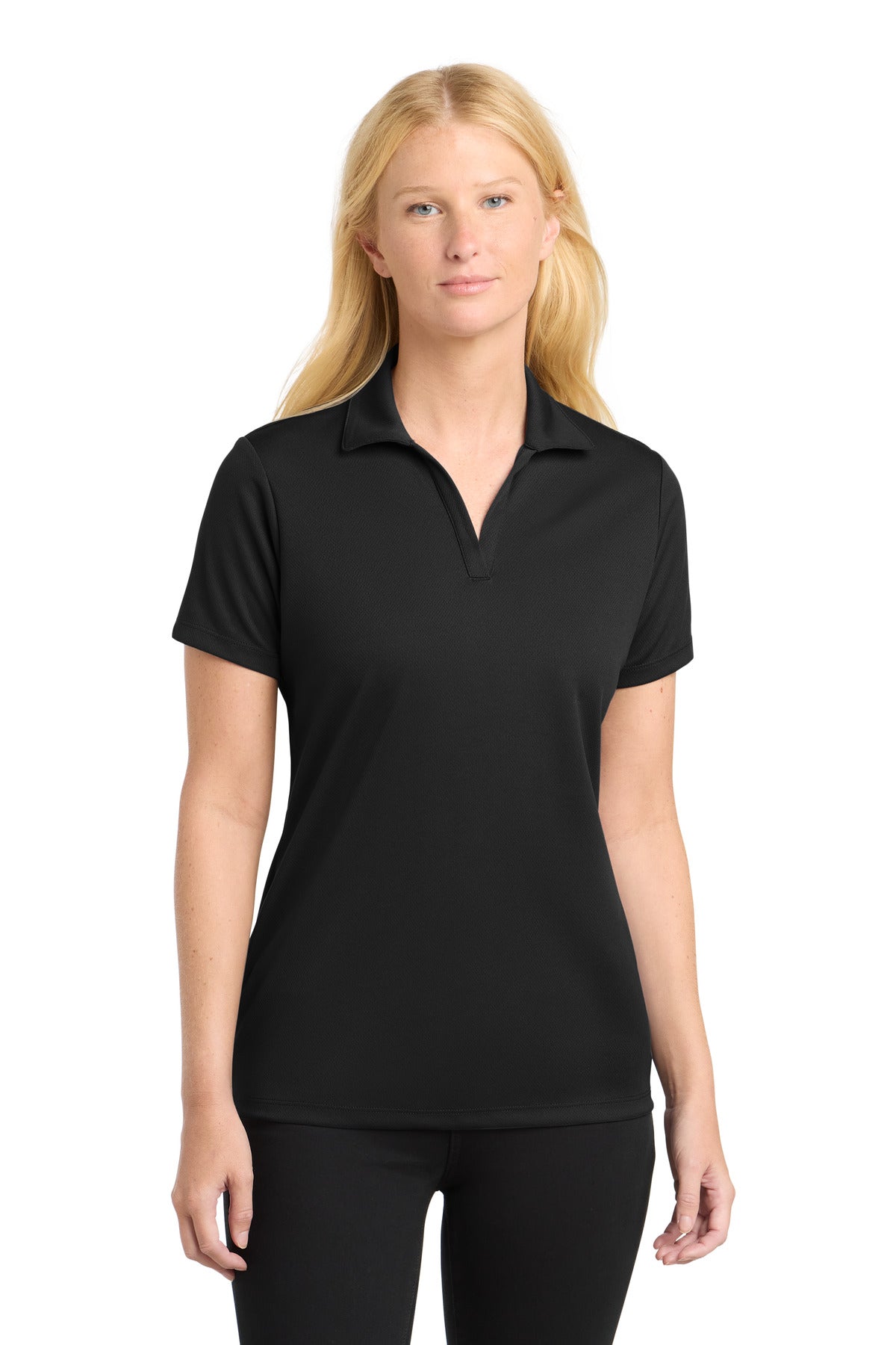 Sport-Tek Women's PosiCharge RacerMesh Polo - Black