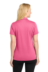Sport-Tek Women's PosiCharge RacerMesh Polo - Bright Pink Back