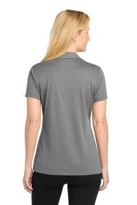 Sport-Tek Women's PosiCharge RacerMesh Polo - Grey Heather Back