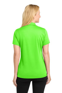 Sport-Tek Women's PosiCharge RacerMesh Polo - Neon Green Back