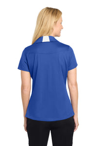 Sport-Tek Women's Side Blocked Micropique Sport-Wick Polo - True Royal/ White Back