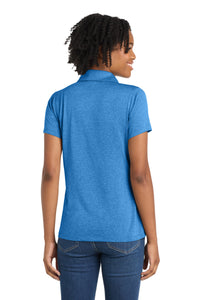 Sport-Tek Women's Heather Contender Polo - Blue Wake Heather Back