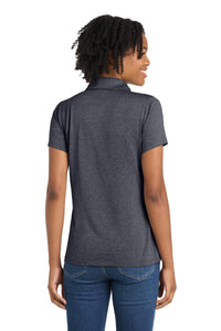 Sport-Tek Women's Heather Contender Polo - Graphite Heather Back