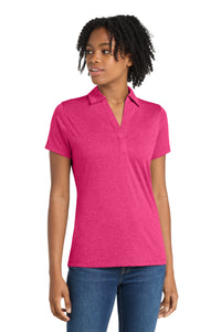 Sport-Tek Women's Heather Contender Polo - Pink Raspberry Heather