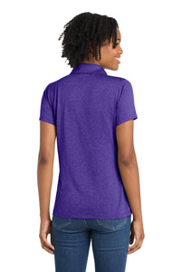 Sport-Tek Women's Heather Contender Polo - Varsity Purple Heather Back