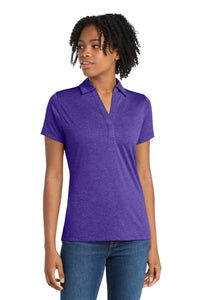 Sport-Tek Women's Heather Contender Polo - Varsity Purple Heather