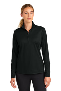 Sport-Tek Women's Micropique Sport-Wick 1/4-Zip LST672 - Black