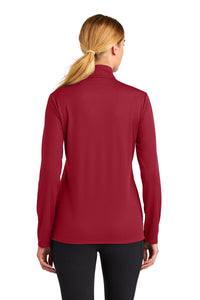 Sport-Tek Women's Micropique Sport-Wick 1/4-Zip LST672 - Deep Red Back