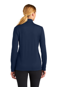 Sport-Tek Women's Micropique Sport-Wick 1/4-Zip LST672 - True Navy Back