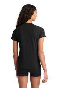 Sport-Tek Women's Ultimate Performance V-Neck - Black Back