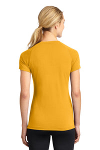 Sport-Tek Women's Ultimate Performance V-Neck - Gold Back