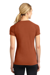 Sport-Tek Women's Ultimate Performance V-Neck - Texas Orange Back