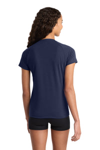 Sport-Tek Women's Ultimate Performance V-Neck - True Navy Back