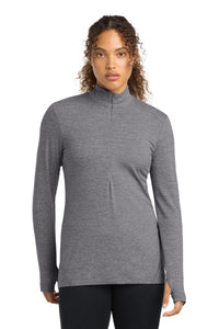Sport-Tek Women's Exchange 1.5 Long Sleeve 1/2-Zip LST711 - Grey Heather