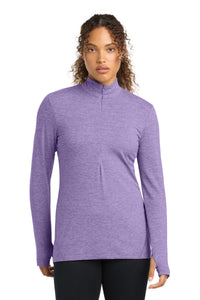 Sport-Tek Women's Exchange 1.5 Long Sleeve 1/2-Zip LST711 - Hyacinth Heather