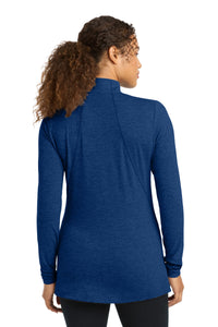 Sport-Tek Women's Exchange 1.5 Long Sleeve 1/2-Zip LST711 - True Royal Heather Back
