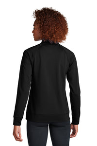 Sport-Tek Women's Sport-Wick Stretch Full-Zip Cadet Jacket LST857 - Black Back