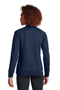 Sport-Tek Women's Sport-Wick Stretch Full-Zip Cadet Jacket LST857 - True Navy Back