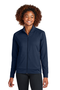 Sport-Tek Women's Sport-Wick Stretch Full-Zip Cadet Jacket LST857 - True Navy
