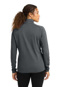 Sport-Tek Women's Sport-Wick Textured 1/4-Zip Pullover - Iron Grey Back