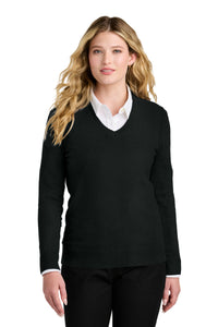 Port Authority Women's Easy Care V-Neck Sweater LSW2850 - Deep Black