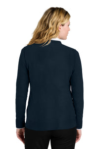 Port Authority Women's Easy Care V-Neck Sweater LSW2850 - River Blue Navy Back