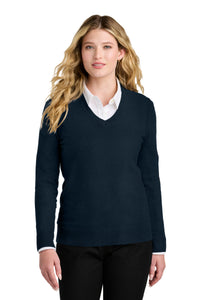 Port Authority Women's Easy Care V-Neck Sweater LSW2850 - River Blue Navy