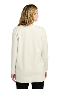 Port Authority Women's Easy Care Open-Front Cardigan Sweater LSW2890 - Oatmeal Heather Back