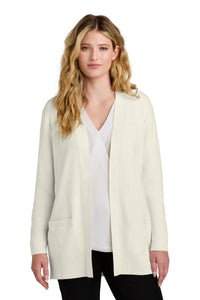 Port Authority Women's Easy Care Open-Front Cardigan Sweater LSW2890 - Oatmeal Heather