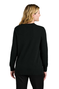Port Authority Women's Easy Care Button-Up Cardigan Sweater LSW4150 - Deep Black Back