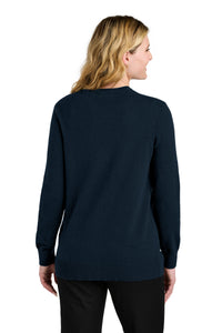 Port Authority Women's Easy Care Button-Up Cardigan Sweater LSW4150 - River Blue Navy Back