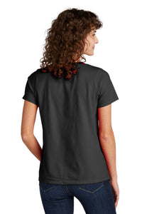 Volunteer Knitwear Women's Daily V-Neck Tee LVL45V - Deep Black Back