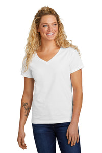 Volunteer Knitwear Women's Daily V-Neck Tee LVL45V - White