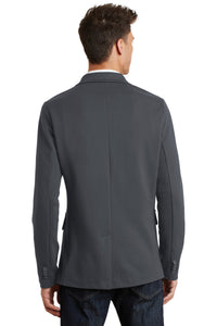 DISCONTINUED Port Authority Knit Blazer - Battleship Grey Back