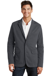 DISCONTINUED Port Authority Knit Blazer - Battleship Grey
