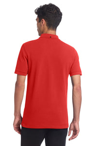 Mercer+Mettle Stretch Heavyweight Pique Polo MM1000 - Apple Red Back