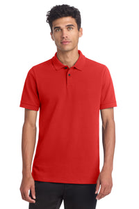 Mercer+Mettle Stretch Heavyweight Pique Polo MM1000 - Apple Red