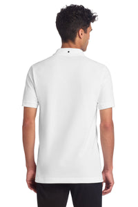 Mercer+Mettle Stretch Heavyweight Pique Polo MM1000 - White Back