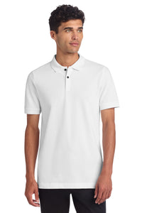 Mercer+Mettle Stretch Heavyweight Pique Polo MM1000 - White