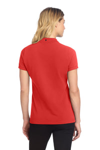 Mercer+Mettle Women's Stretch Heavyweight Pique Polo MM1001 - Apple Red Back
