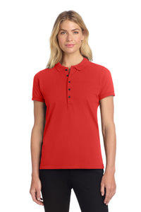 Mercer+Mettle Women's Stretch Heavyweight Pique Polo MM1001 - Apple Red