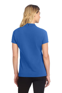 Mercer+Mettle Women's Stretch Heavyweight Pique Polo MM1001 - Blue Note Back
