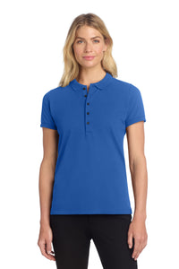 Mercer+Mettle Women's Stretch Heavyweight Pique Polo MM1001 - Blue Note